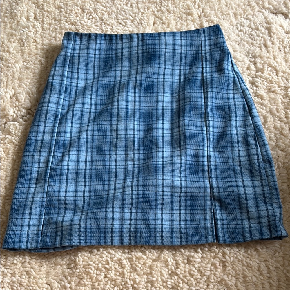 Brandy Melville Blue Mini Pencil Skirt